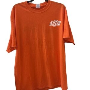 OSU Short Sleeve Tee with Logo Orange #OKSTATE27